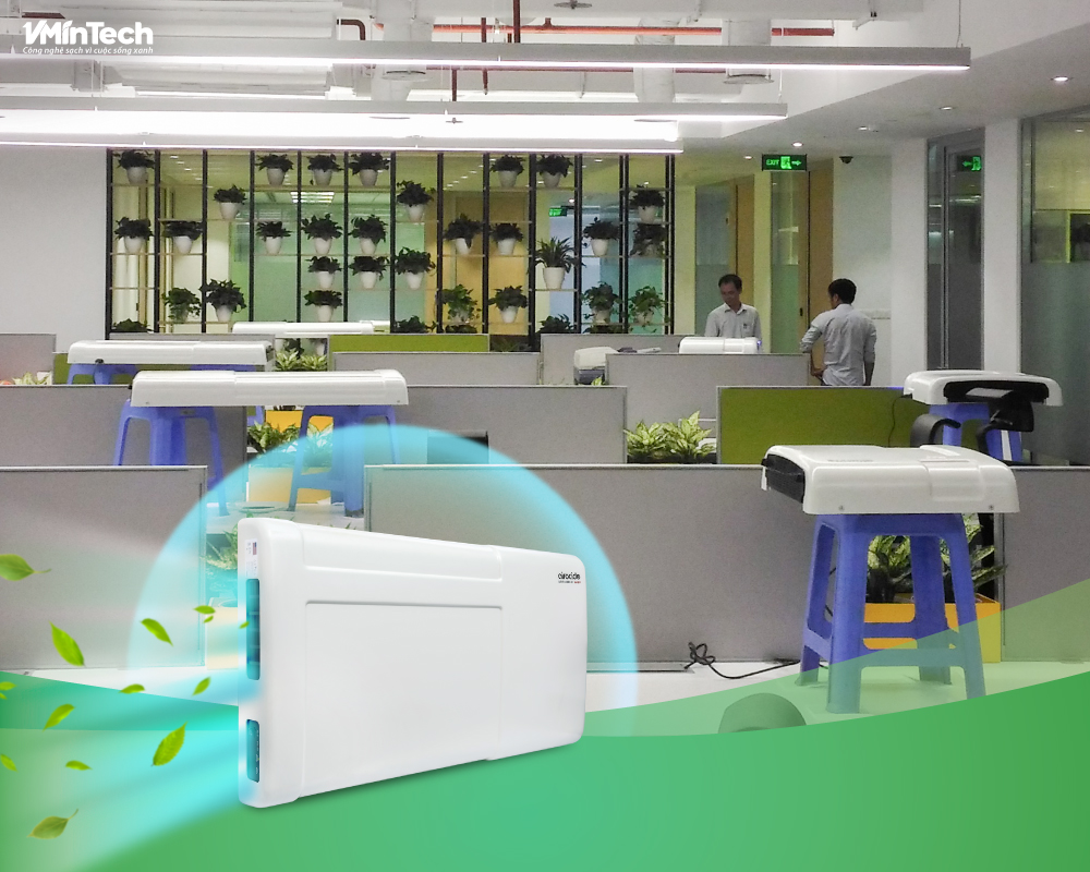 VMinTech cho thuê máy lọc không khí chuyên dụng Airocide xử lý mùi văn phòng mới