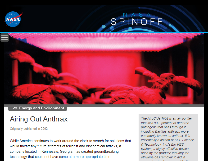 nasa-spinoff-anthrax-airocide