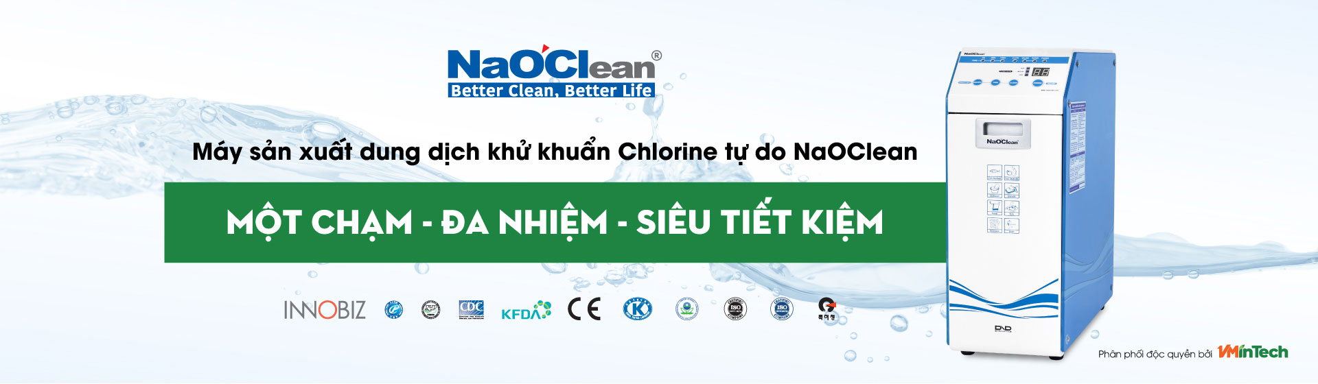 Máy sản xuất dung dịch khử khuẩn Chlorine tự do NaOClean