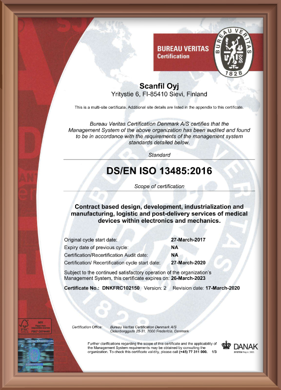 Chứng nhận ISO 13485