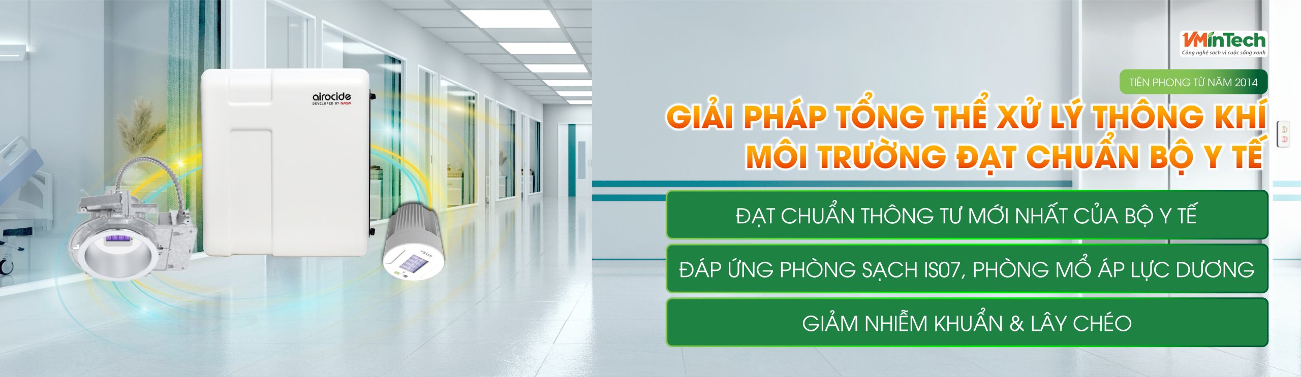 GIẢI PHÁP TỔNG THỂ XỬ LÝ THÔNG KHÍ MÔI TRƯỜNG ĐẠT CHUẨN BỘ Y TẾ