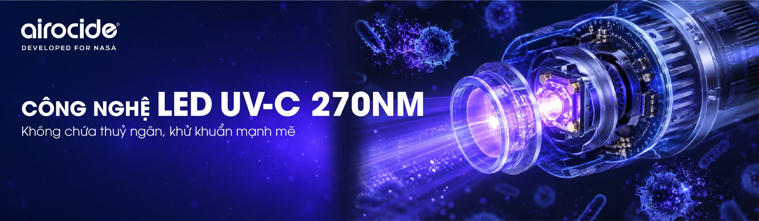CÔNG NGHỆ LED UV-C 270 NM: GIẢI PHÁP KHỬ KHUẨN CHUYÊN BIỆT CHO ĐIỀU HÒA CỤC BỘ
